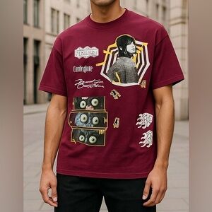 Civil Regime Beetlejuice‎ Collab Jenna Ortega Men's Shirt
Oversized dark red 2XL